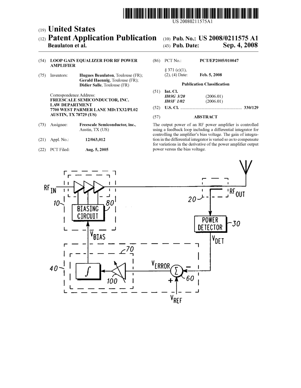 Loop Gain Equalizer For Rf Power Amplifier - diagram, schematic, and image 01