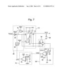 Voltage boosting power supply circuit for monitoring charging voltage with predetermined voltage to detect boosted voltage, and boosted voltage control method diagram and image