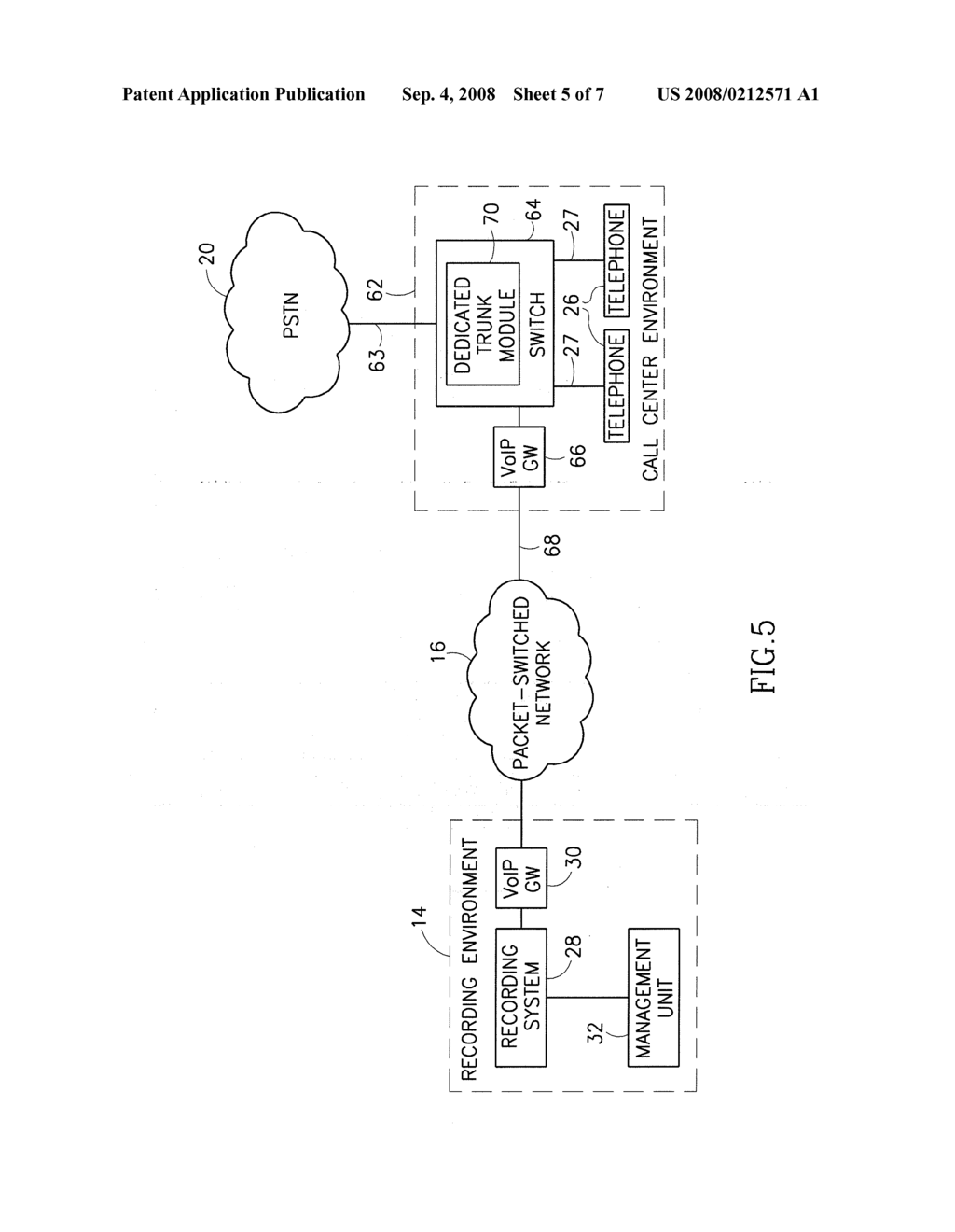 METHOD AND SYSTEM FOR MONITORING AND RECORDING VOICE FROM CIRCUIT-SWITCHED SWITCHES VIA A PACKET-SWITCHED NETWORK - diagram, schematic, and image 06