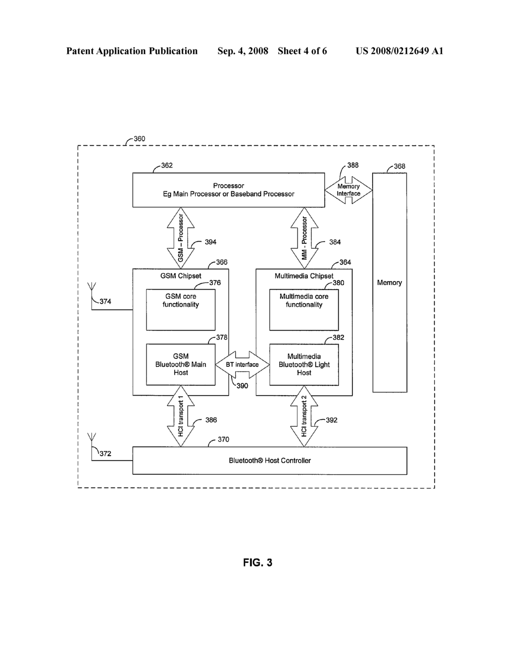 METHOD AND SYSTEM FOR A DISTRIBUTED BLUETOOTH® HOST ARCHITECTURE - diagram, schematic, and image 05