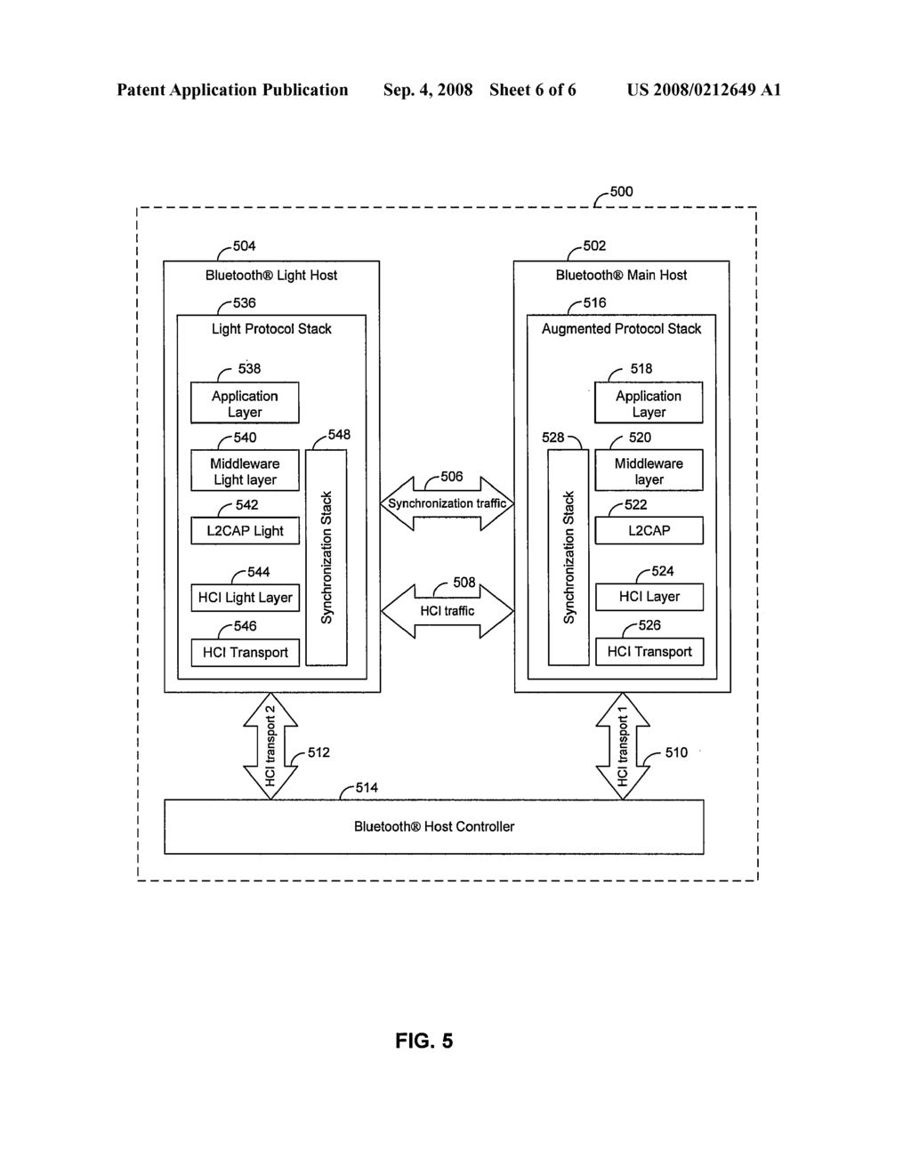 METHOD AND SYSTEM FOR A DISTRIBUTED BLUETOOTH® HOST ARCHITECTURE - diagram, schematic, and image 07