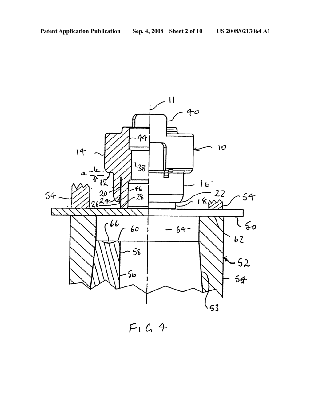 METHOD FOR CHEATING AN ELECTRICALLY CONDUCTIVE CONNECTION BETWEEN AN ELECTRIC TERMINAL DEVICE SUCH AS A CABLE SHOE AND A SHEET METAL PART, FASTENER ELEMENT AND COMPONENT ASSEMBLY - diagram, schematic, and image 03