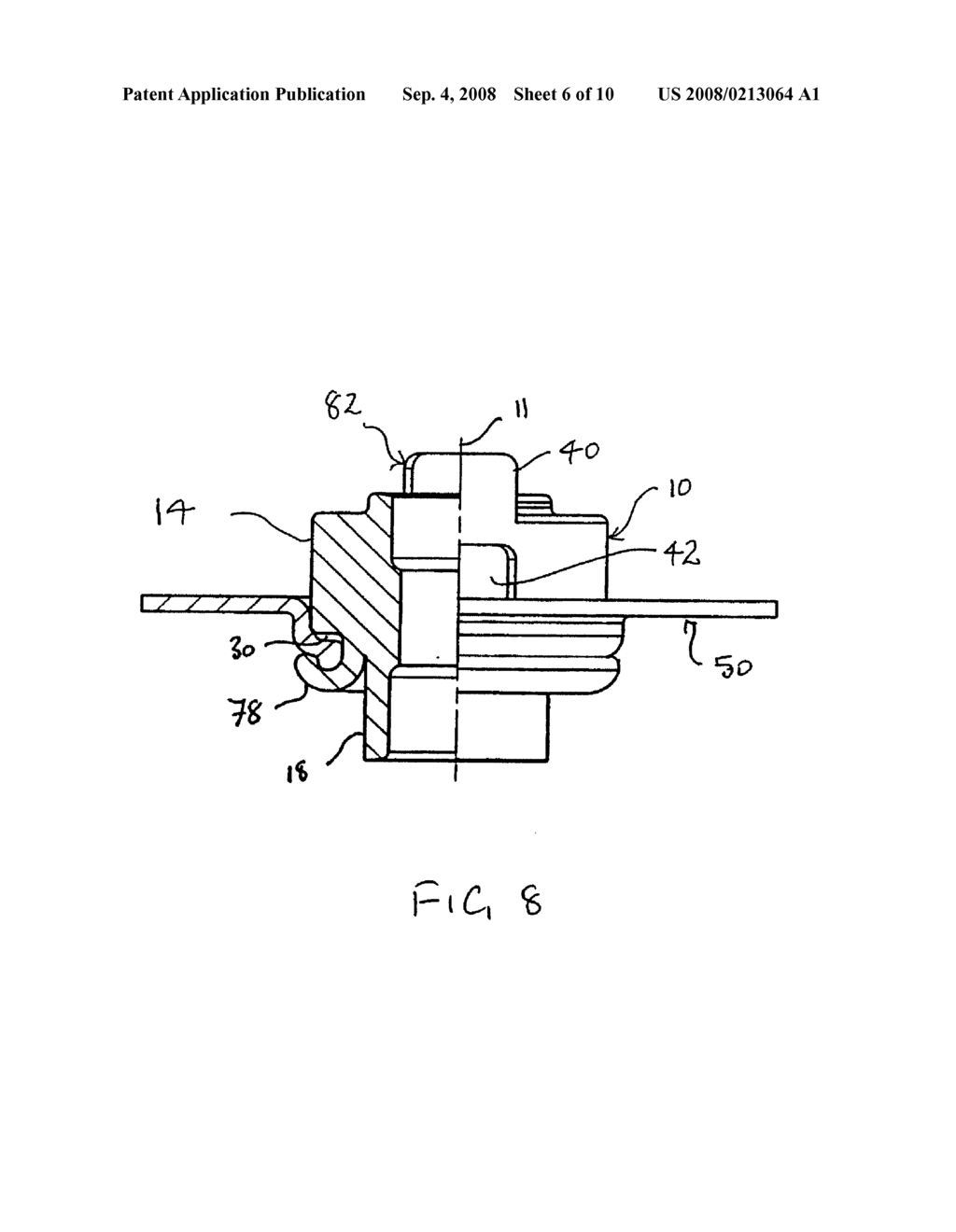 METHOD FOR CHEATING AN ELECTRICALLY CONDUCTIVE CONNECTION BETWEEN AN ELECTRIC TERMINAL DEVICE SUCH AS A CABLE SHOE AND A SHEET METAL PART, FASTENER ELEMENT AND COMPONENT ASSEMBLY - diagram, schematic, and image 07