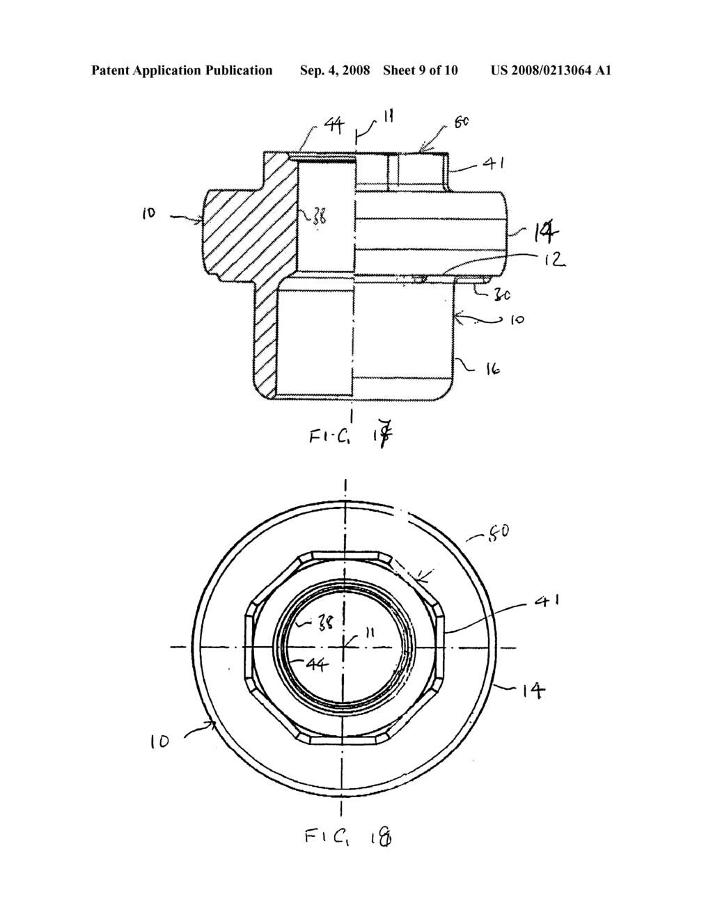 METHOD FOR CHEATING AN ELECTRICALLY CONDUCTIVE CONNECTION BETWEEN AN ELECTRIC TERMINAL DEVICE SUCH AS A CABLE SHOE AND A SHEET METAL PART, FASTENER ELEMENT AND COMPONENT ASSEMBLY - diagram, schematic, and image 10