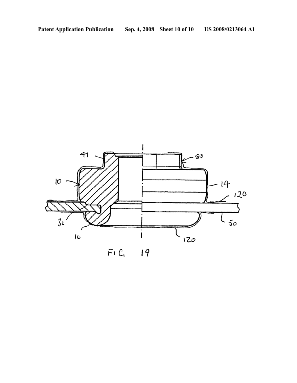 METHOD FOR CHEATING AN ELECTRICALLY CONDUCTIVE CONNECTION BETWEEN AN ELECTRIC TERMINAL DEVICE SUCH AS A CABLE SHOE AND A SHEET METAL PART, FASTENER ELEMENT AND COMPONENT ASSEMBLY - diagram, schematic, and image 11