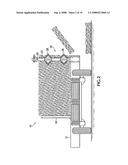 Hay bale flake-separating and flake-dispensing system and device diagram and image