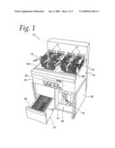 Automated fryer refilling device and method diagram and image