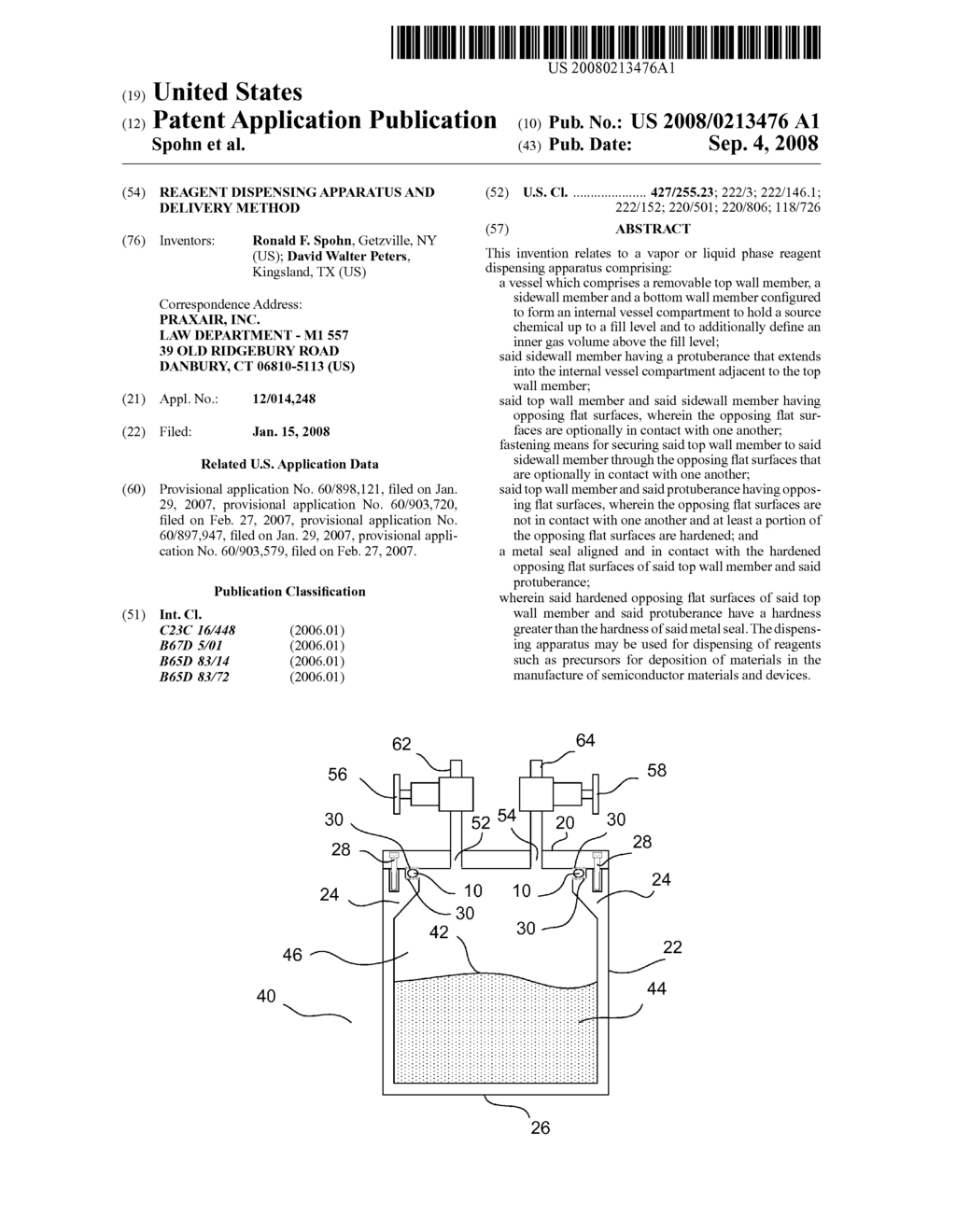 REAGENT DISPENSING APPARATUS AND DELIVERY METHOD - diagram, schematic, and image 01