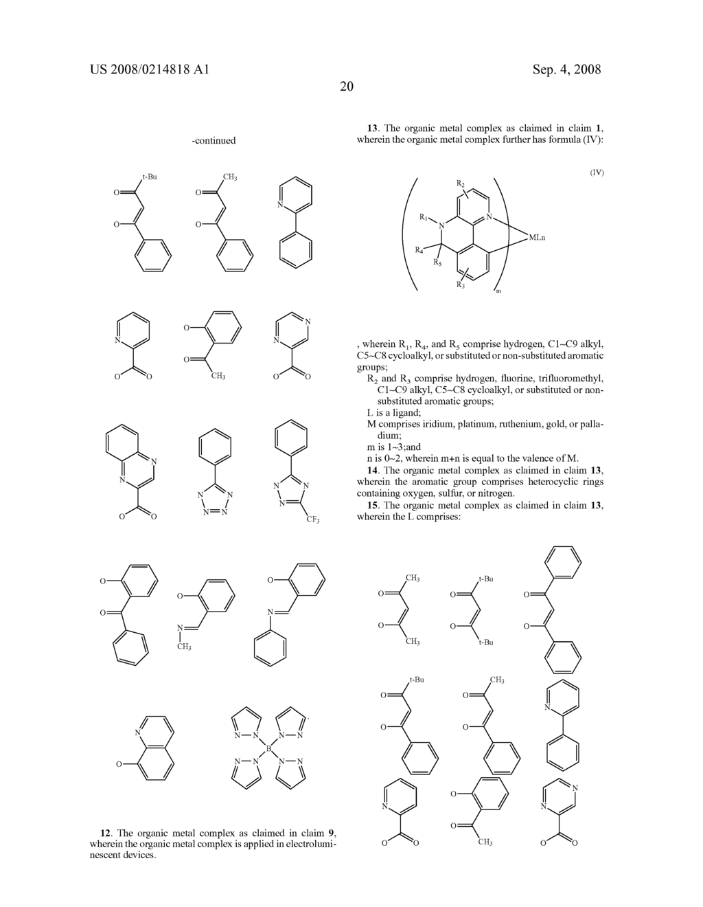 Organic metal complexes - diagram, schematic, and image 21