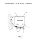 Motion sensor arrangement for point-of-purchase device diagram and image