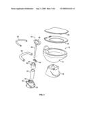 FLUSH TOILET WITH FLEXIBLE WASTE ARM diagram and image