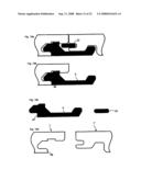 Mechanical locking system for floorboards diagram and image