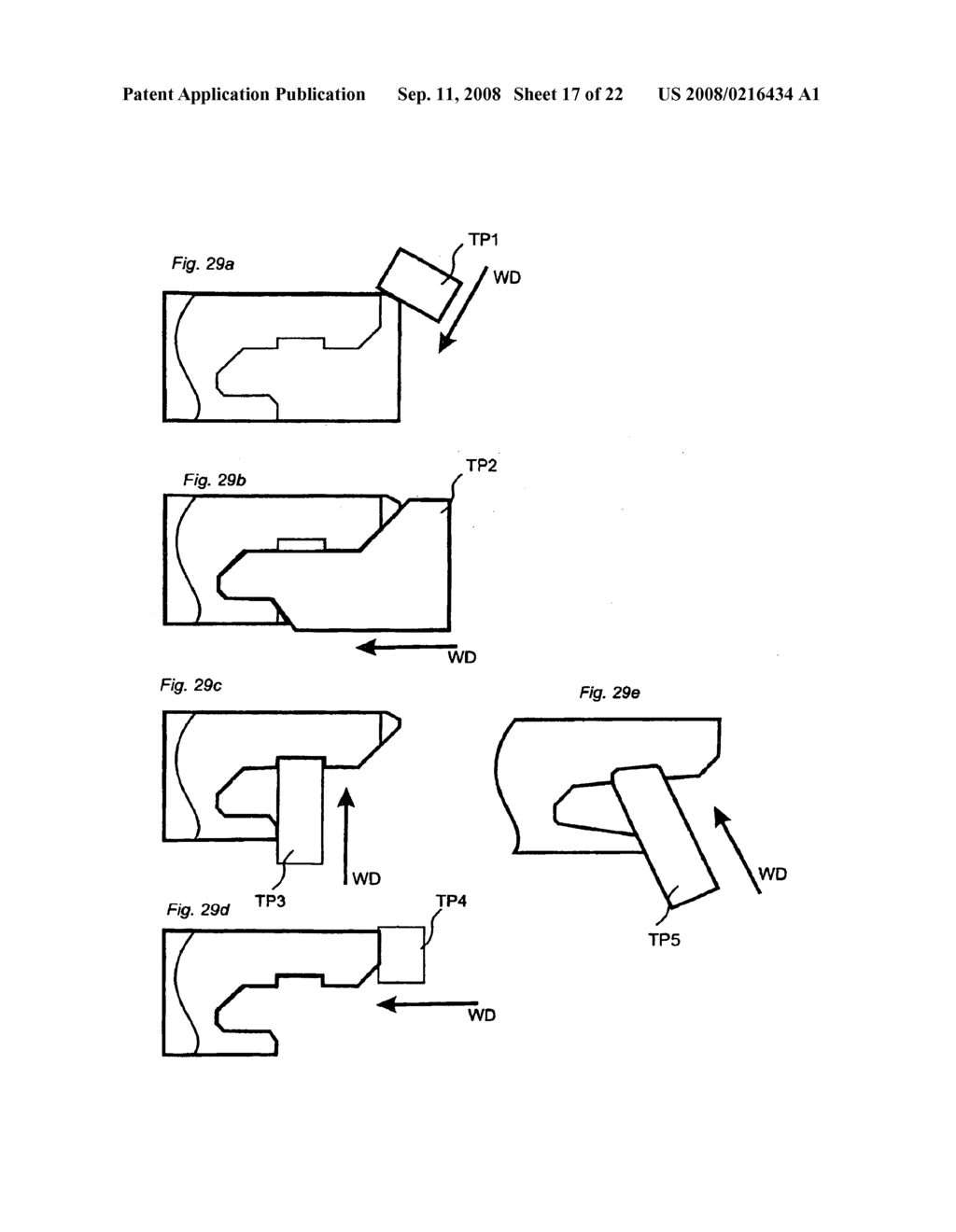 Mechanical locking system for floorboards - diagram, schematic, and image 18