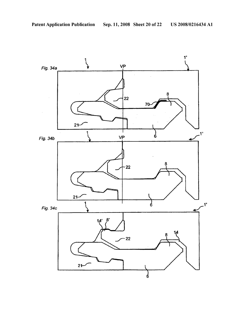 Mechanical locking system for floorboards - diagram, schematic, and image 21