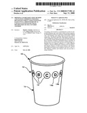 Drinking cup identification method and system comprising individal identifying indicia associated with each cup in a group of identical cups so as to facilitate visual discrimation of one cup form another diagram and image