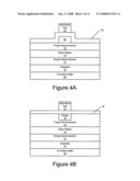 Light emitting devices having current reducing structures and methods of forming light emitting devices having current reducing structures diagram and image