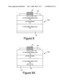 Light emitting devices having current reducing structures and methods of forming light emitting devices having current reducing structures diagram and image