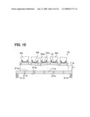 Metallic electrode forming method and semiconductor device having metallic electrode diagram and image