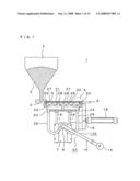 Filling Method and Filling Apparatus of Powder-Particle Material in Compression Molding diagram and image