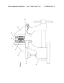 Flexible jaw vise accessory for irregular objects diagram and image