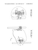 Wheelchair seat back with two-point mounting hardware diagram and image