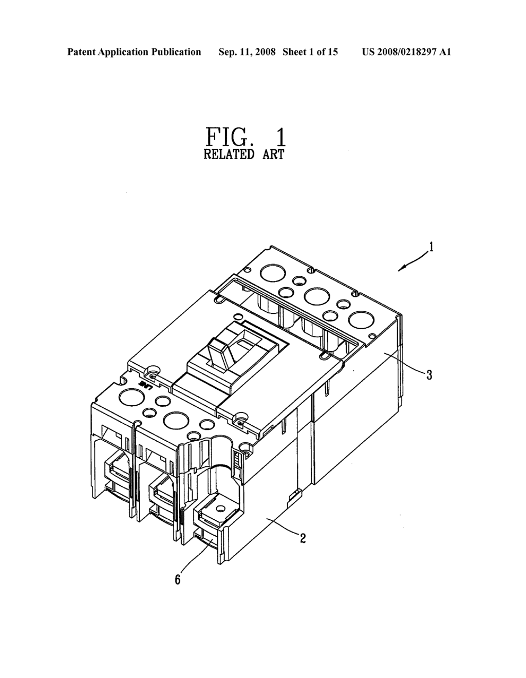 CASE FOR CIRCUIT BREAKER WITH MONOLITHIC DOOR - diagram, schematic, and image 02