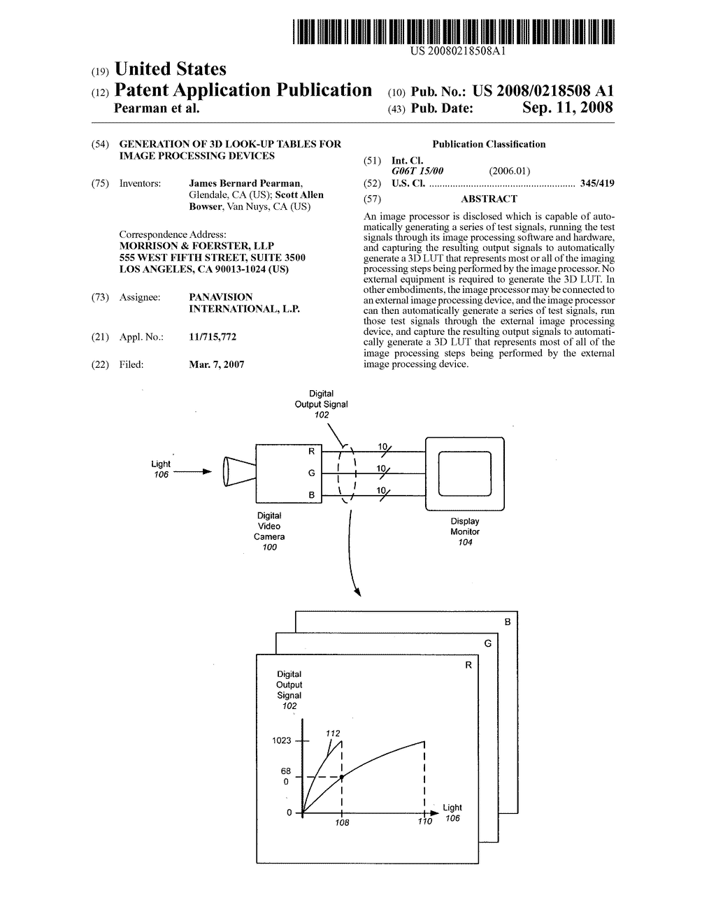 Generation of 3D look-up tables for image processing devices - diagram, schematic, and image 01