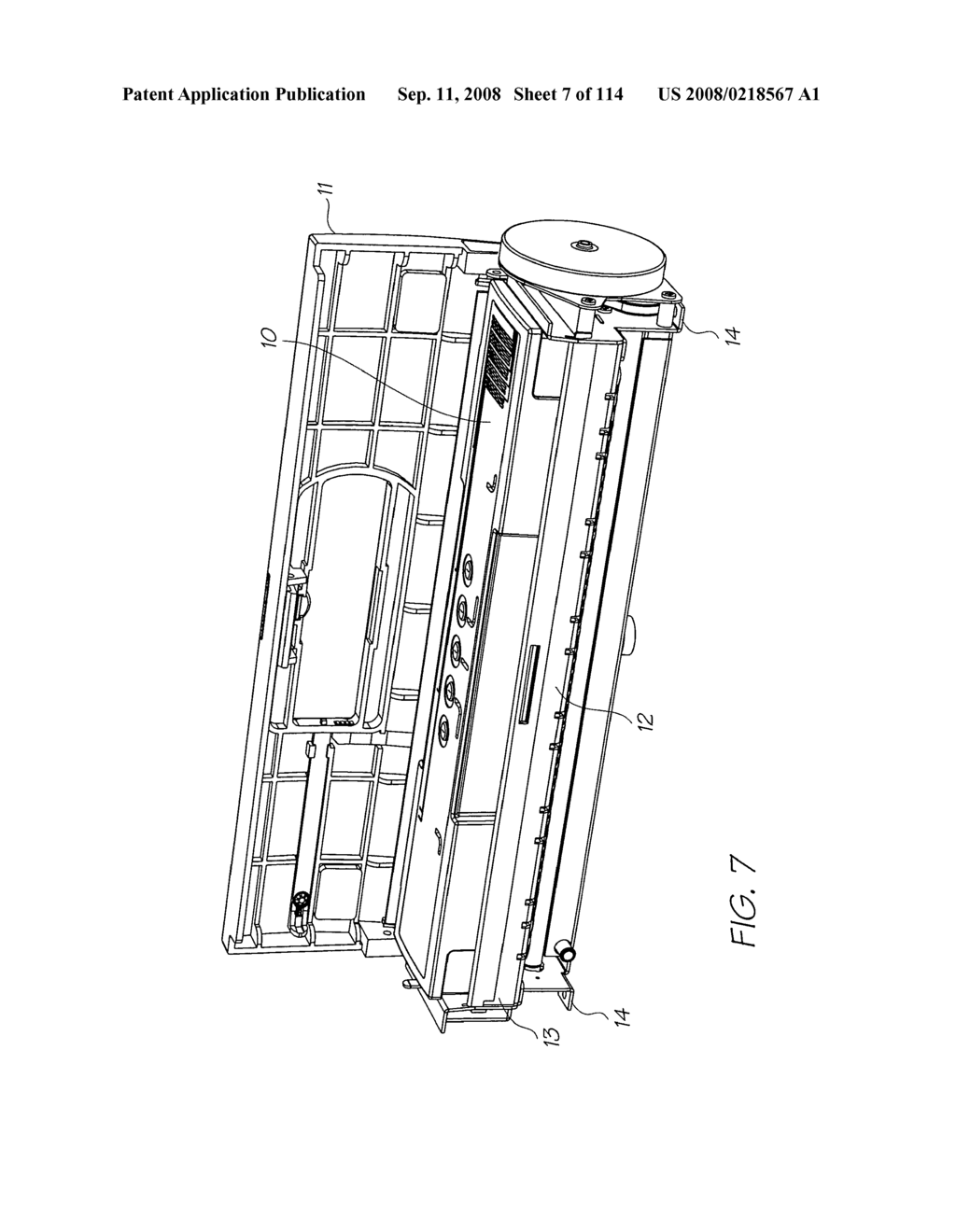 Ink cartridge having enlarged end reservoirs - diagram, schematic, and image 08