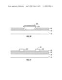 Methods for etching layers within a MEMS device to achieve a tapered edge diagram and image