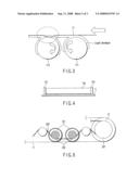 ELECTROPHOTOGRAPHIC APPARATUS USING A DEVELOPING SOLUTION CONTAINING A LIQUID CARRIER FORMED BY DISPERSING TONER PARTICLES IN A SOLVENT diagram and image