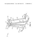 HINGED AND BIFURCATED CART DOCUMENT HANDLING APPARATUS UTILIZED WITH A LAZY-PORTRAIT DOCUMENT PRINTING SYSTEM diagram and image