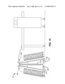 HINGED AND BIFURCATED CART DOCUMENT HANDLING APPARATUS UTILIZED WITH A LAZY-PORTRAIT DOCUMENT PRINTING SYSTEM diagram and image