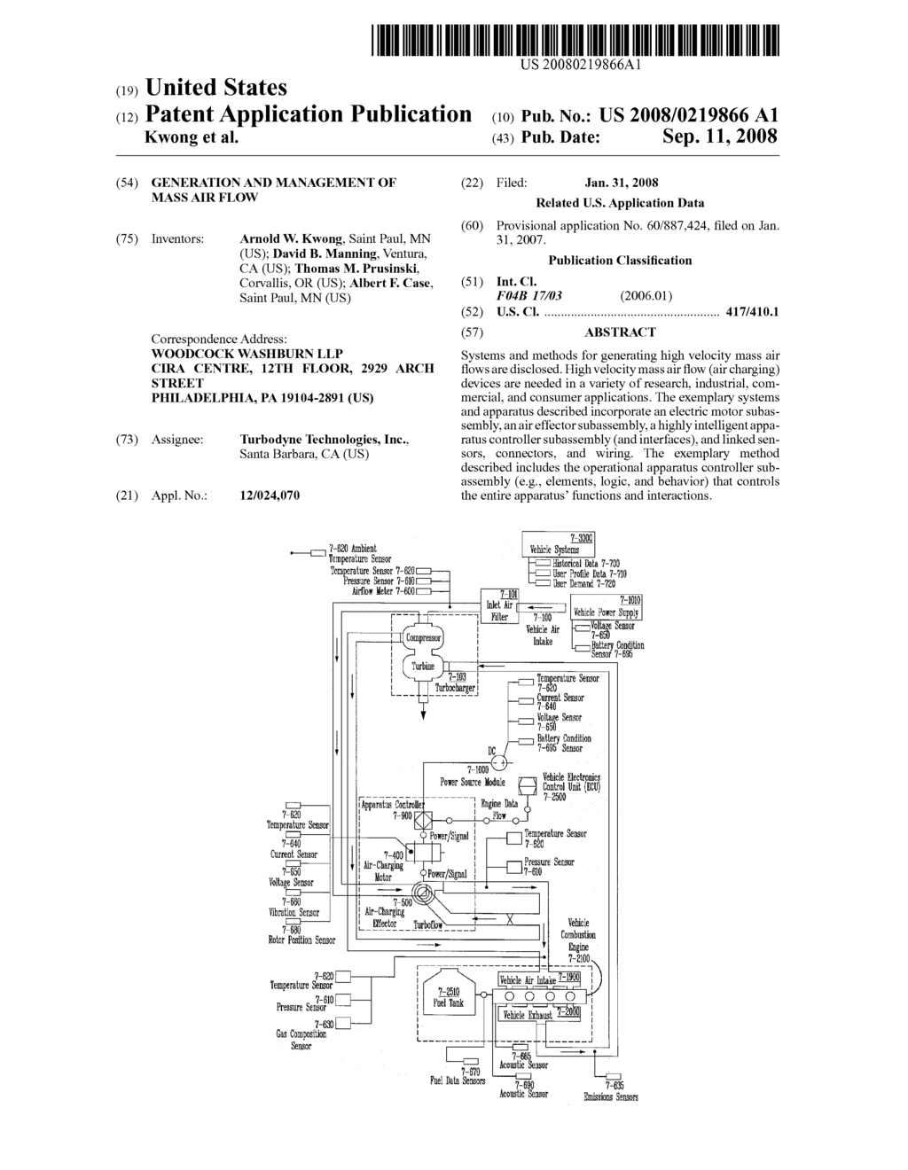 Generation and Management of Mass Air Flow - diagram, schematic, and image 01