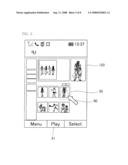 MOBILE TERMINAL AND METHOD OF PLAYING A VIDEO FROM A WEBSITE diagram and image