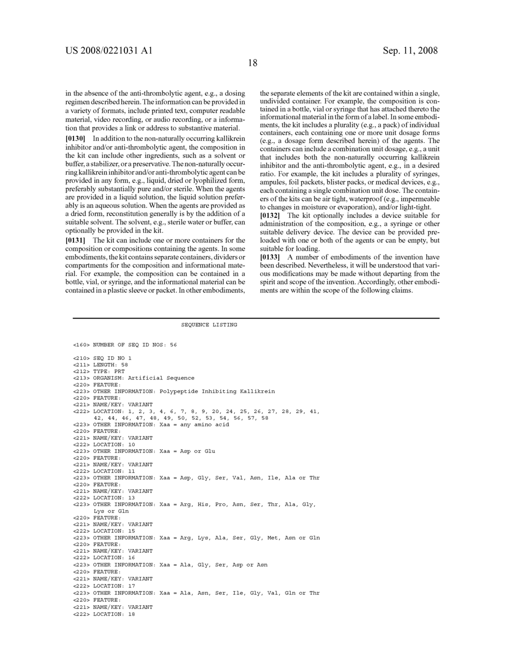 Kallikrein Inhibitors and Anti-Thrombolytic Agents and Uses Thereof - diagram, schematic, and image 23