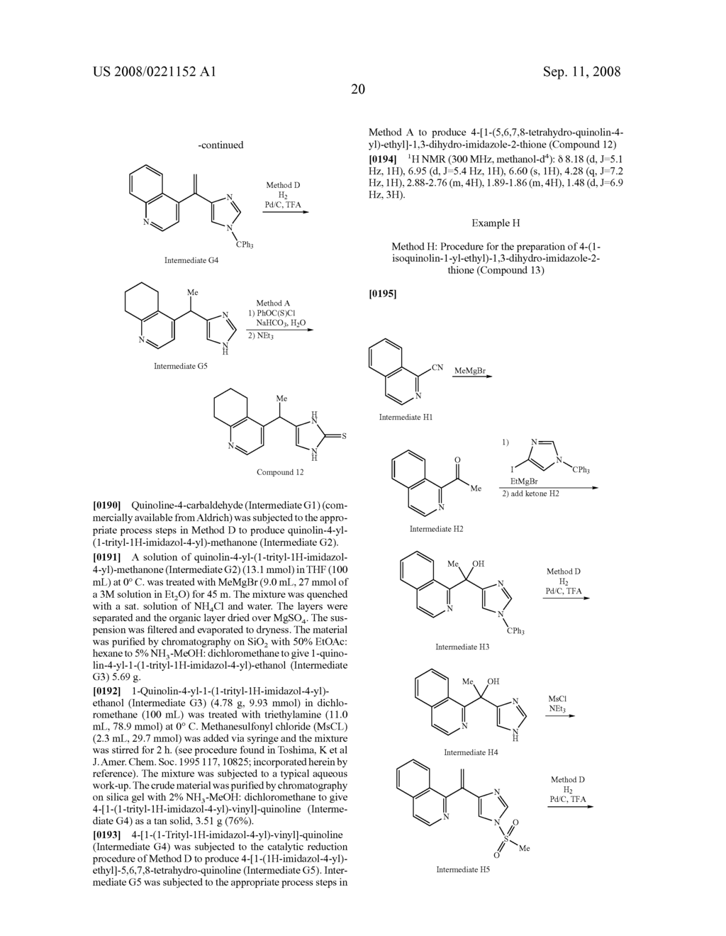 4-(HETEROARYL-METHYL AND SUBSTITUTED HETEROARYL-METHYL)-IMIDAZOLE-2-THIONES ACTING AS ALPHA2 ADRENERGIC AGONISTS - diagram, schematic, and image 21