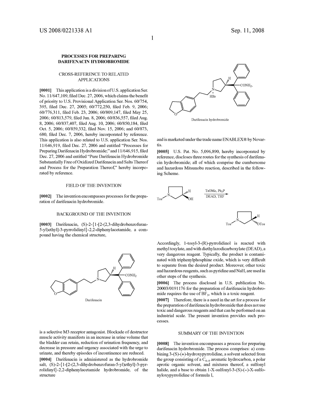 Processes for preparing darifenacin hydrobromide - diagram, schematic, and image 02