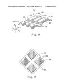 Absorbent core for disposable absorbent article diagram and image