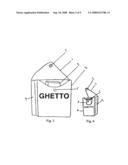 Dual hip cell phone and CD player pocket diagram and image