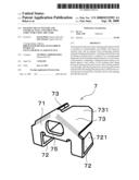 Backing metal fixture and external wall constructing structure using the same diagram and image