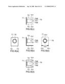 Backing metal fixture and external wall constructing structure using the same diagram and image