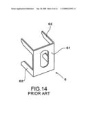 Backing metal fixture and external wall constructing structure using the same diagram and image