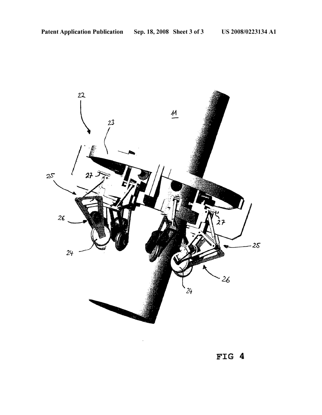 Method and Device For Testing the Stability and/or Bending Strength of Masts - diagram, schematic, and image 04