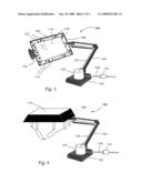 PORTABLE MANICURIST WORK STATION AIR PURIFICATION APPARATUS WITH MAGNIFYING GLASS diagram and image