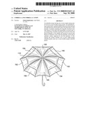 Umbrella and umbrella canopy diagram and image