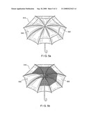 Umbrella and umbrella canopy diagram and image