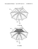 Umbrella and umbrella canopy diagram and image