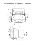 Weatherproof cover and hinge assembly diagram and image