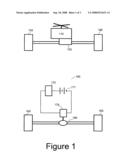 Hybrid all-wheel drive train and vehicle diagram and image