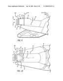 Snowmobile with externally mounted radiator diagram and image